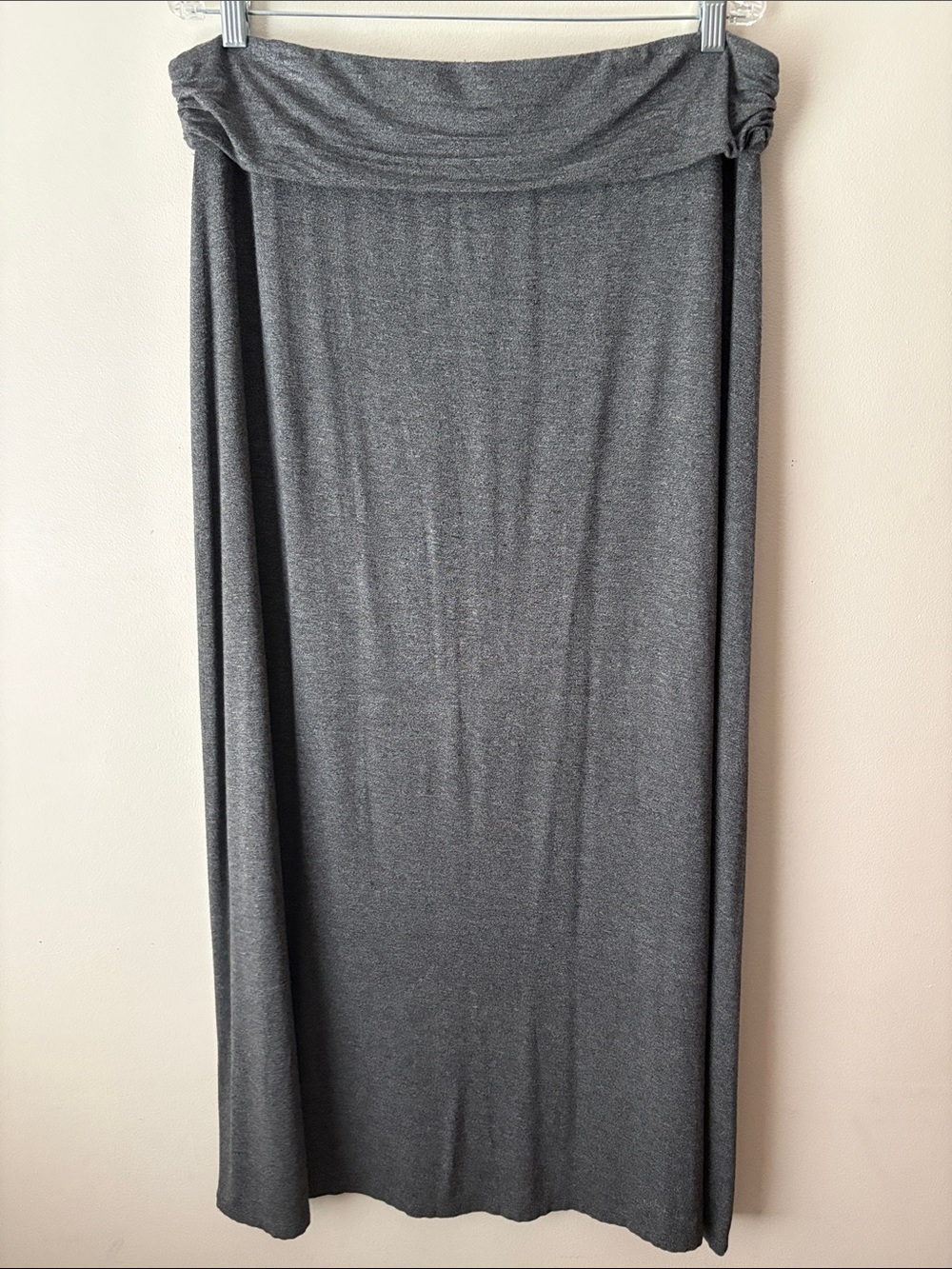 J. CREW Factory Maxi Long Skirt Heathered Grey L - Picture 5 of 6